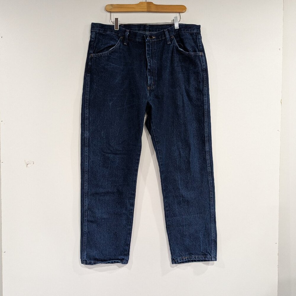 *3/$10* Rustler Dark Wash Straight Leg Jeans Blue Size 38 x 30